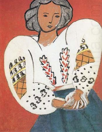 The Romanian Blouse (mk35), Henri Matisse